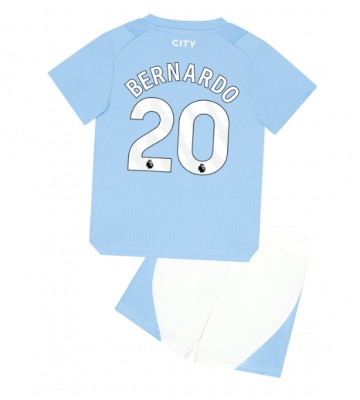 Manchester City Bernardo Silva #20 Koszulka Podstawowych Dziecięca 2023-24 Krótki Rękaw (+ Krótkie spodenki)